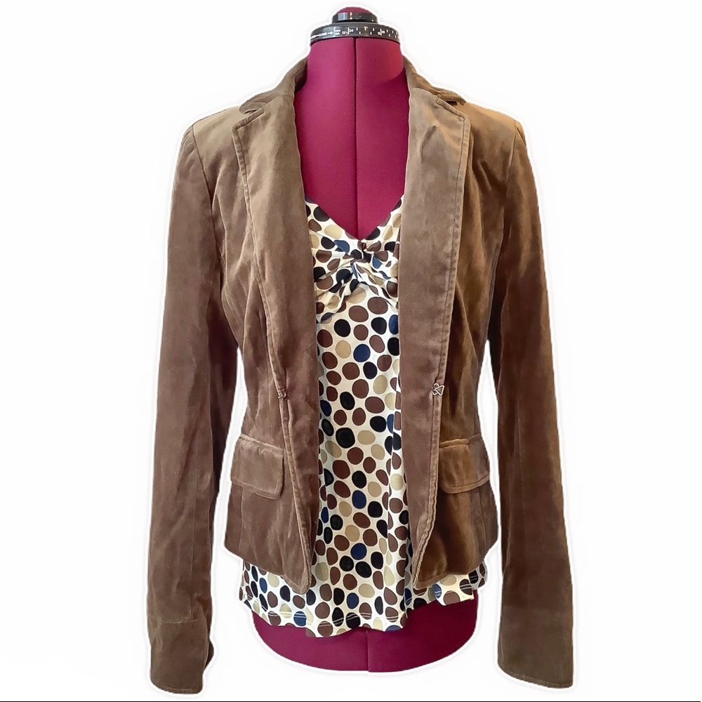πHPπ π€J. CREW Brown Velour Blazer - Picture 2 of 12